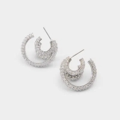 Aldo Glitzys In Silver/clear Multi In Metallic