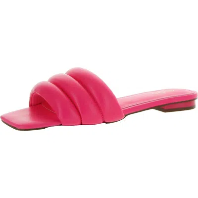 Aldo Goani Womens Slip On Open Toe Slide Sandals In Pink