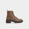Aldo Goer In Lace-up Bootie In Brown