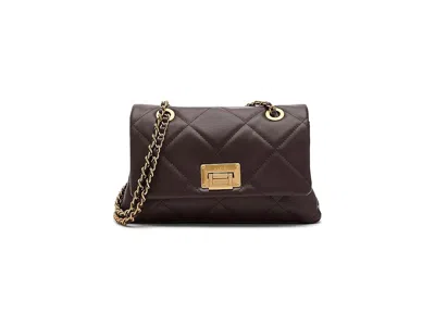 Aldo Goldenshinerr Cross Body Handbags Dark Brown: One Size