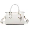 Aldo Guinevereex Faux Leather Barrel Bag In White