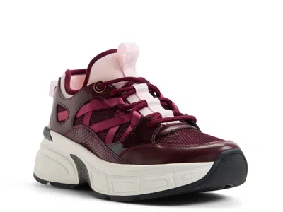 Aldo Haddey Platform Sneaker In Burgundy