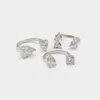 Aldo Halobandra In Silver/clear Multi In White