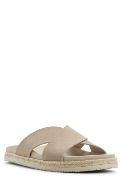 Aldo Hamel Slide Sandal In Brown