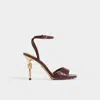 Aldo Harmonious Ankle Strap Sandal In Brown