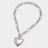 Aldo Heartchain In Silver/clear Multi In Metallic