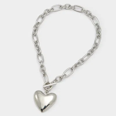Aldo Heartchain In Silver/clear Multi In Metallic