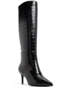 Aldo Heather Knee High Pointy Toe Boots In Black