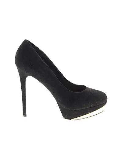 Pre-owned Aldo Heels In Black