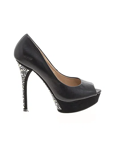 Pre-owned Aldo Heels In Black