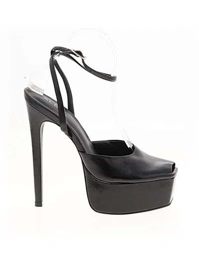 Pre-owned Aldo Heels In Black