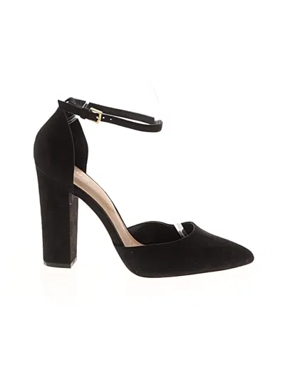 Pre-owned Aldo Heels In Black