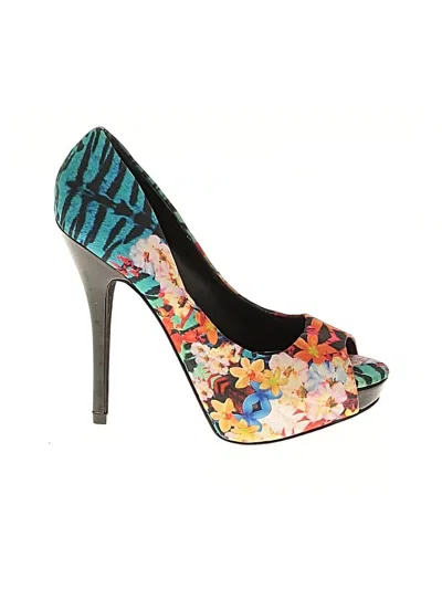 Pre-owned Aldo Heels In Blue