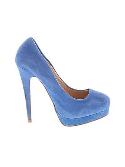 Pre-owned Aldo Heels In Blue