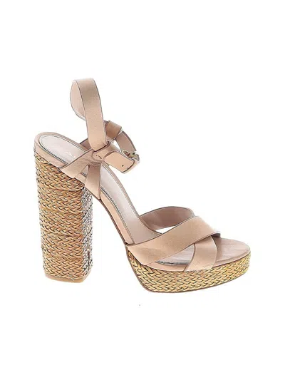 Pre-owned Aldo Heels In Brown