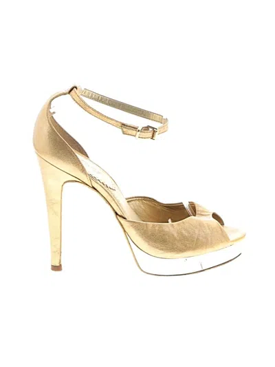 Pre-owned Aldo Heels In Gold