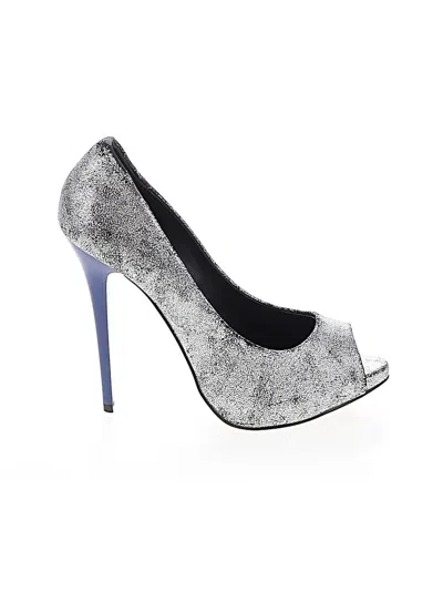 Pre-owned Aldo Heels In Gray