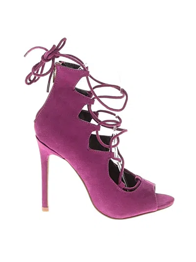 Pre-owned Aldo Heels In Purple