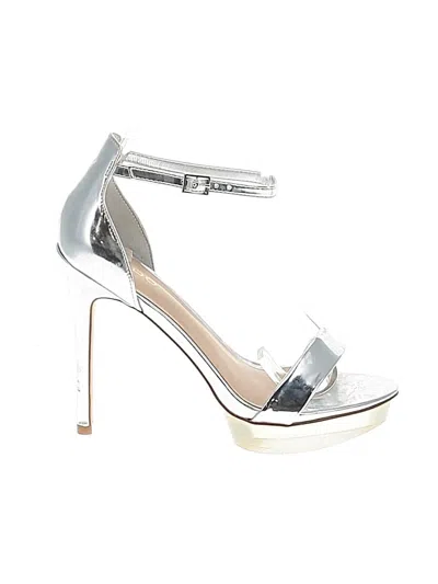 Pre-owned Aldo Heels In Silver