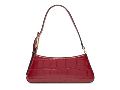 Aldo Jabelle Shoulder Bag In Red Croc Print