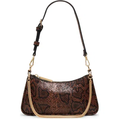 Aldo Jainniee Faux Leather Shoulder Bag In Brown Multi