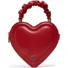 Aldo Javaberel Faux Leather Heart Crossbody Bag In Red