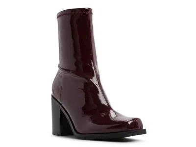 Aldo Jomat Bootie In Burgundy