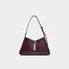 Aldo Julietta Croc Embossed Faux Leather Shoulder Bag In Purple