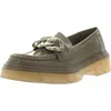 Aldo Kahlow Womens Chain Faux Leather Loafer Heels In Multi