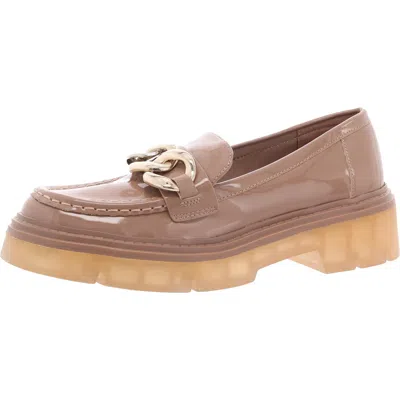 Aldo Kahlow Womens Lugged Sole Patent Leather Loafers In Multi