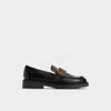 Aldo Kalya Loafers With Gold Buckle Detailing In Black