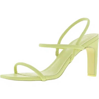 Aldo Karla Womens Faux Leather Ankle Srap Dress Sandals In Green