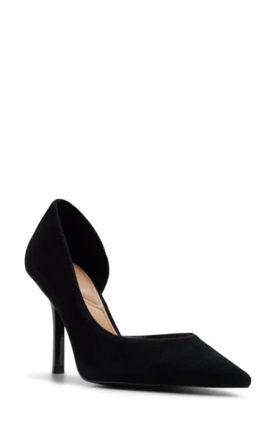 Aldo Kaysie Pointed Toe Half D'orsay Pump In Black