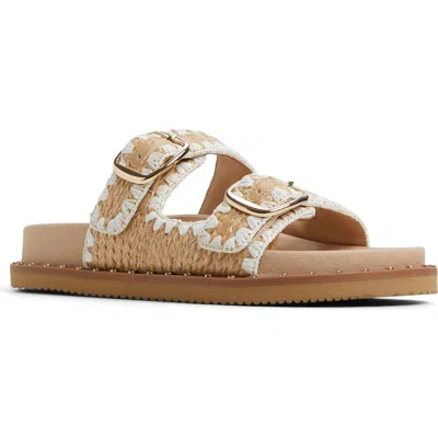 Aldo Kravis Slide Sandal In Natural