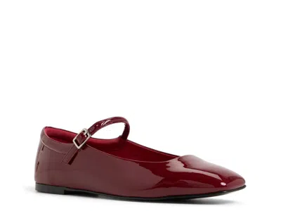 Aldo Kristyn Mary Jane Flat In Red