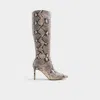 Aldo Laroche Pointed Toe Knee High Boot In Neutral