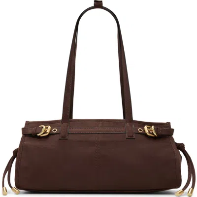 Aldo Lazaros Faux Leather Shoulder Bag In Brown