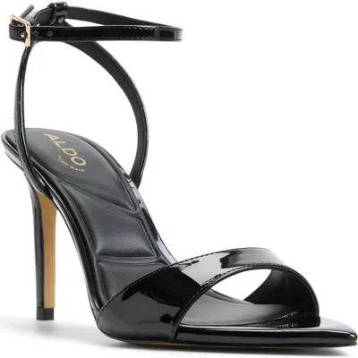 Aldo Leandra Ankle Strap Pointed Toe Sandal In Black