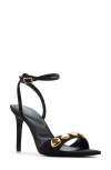 Aldo Leara Ankle Strap Pointed Toe Sandal In Black