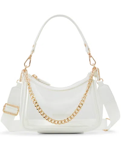 Aldo Liamax Synthetic Medium Shoulder Bag In White