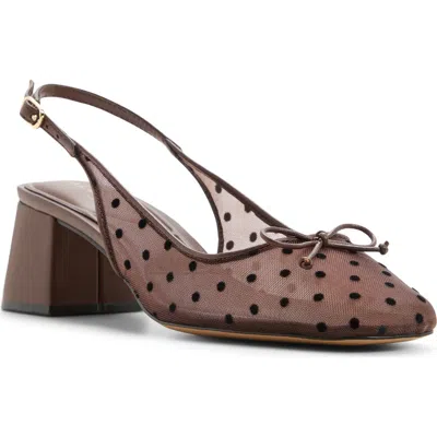Aldo Lilyna Slingback Pump In Brown