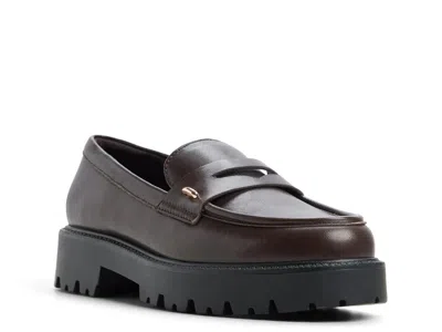 Aldo Lindie Penny Loafer In Brown