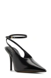 Aldo Lisandre Ankle Strap Pointed Toe Pump In Black