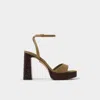 Aldo Lothon Ankle Strap Platform Sandal In Multi