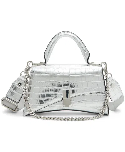 Aldo Lucenaax Synthetic Small Top Handle In Silver