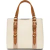 Aldo Maleah Faux Leather Satchel In Neutral