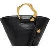 Aldo Malede Quilted Faux Leather Top Handle Bag In Black Overflow
