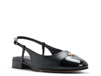 Aldo Maree Slingback Cap Toe Pump In Black