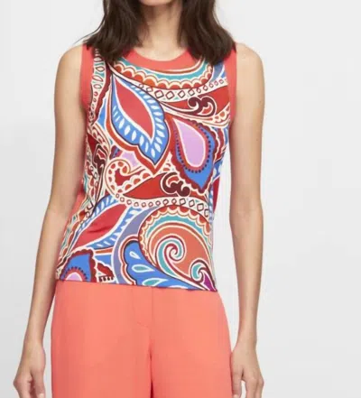 Aldo Martins Aida Tank In Red/blue In Multi