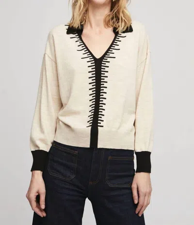 Aldo Martins Chambery Sweater In Cream/black In Multi